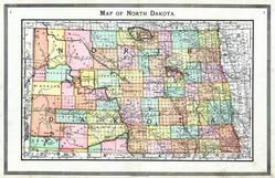 North Dakota State Map, Traill and Steele Counties 1892